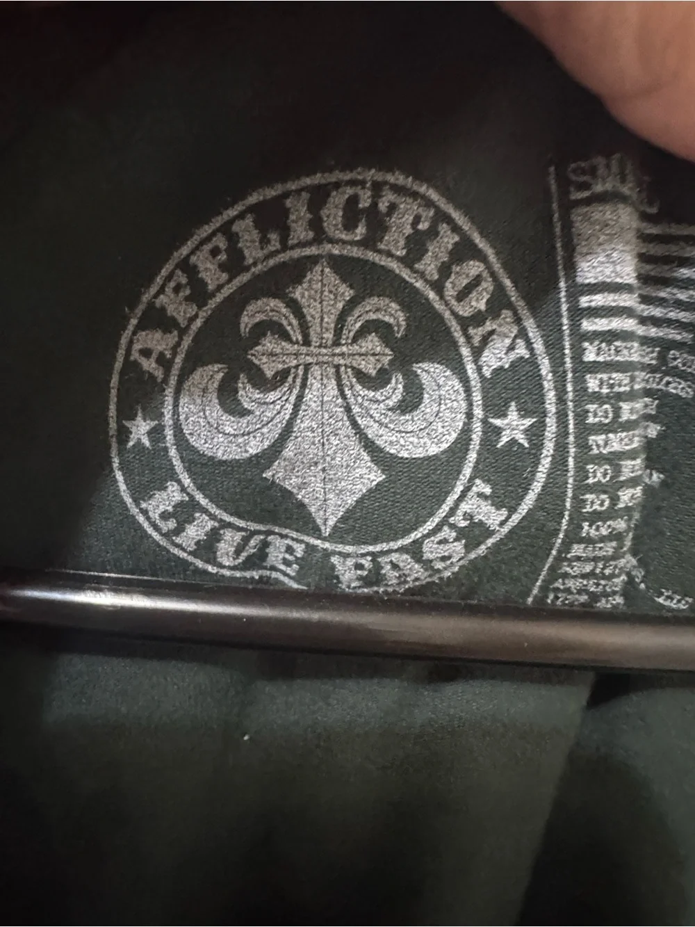 Affliction Alchemy Bodysuit Size Small - Picture 5 of 6